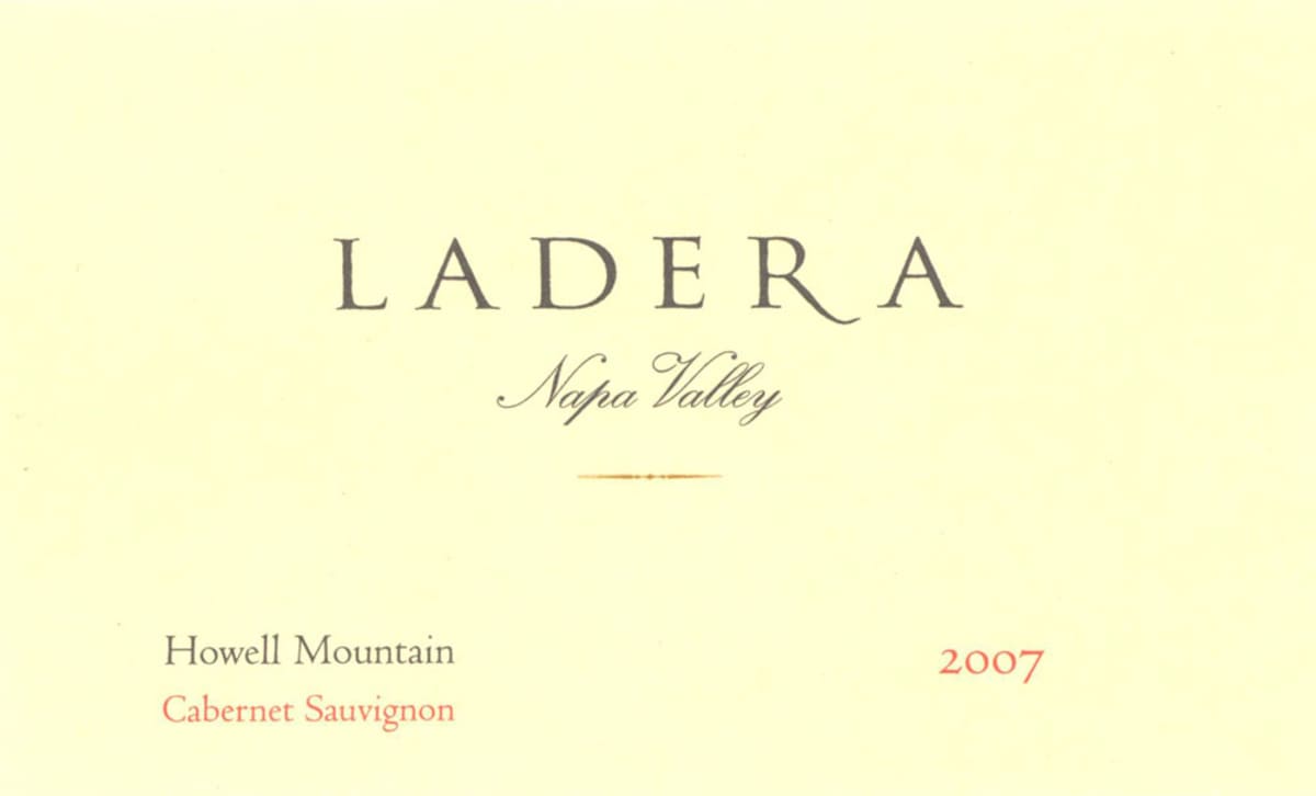 Ladera Howell Mountain Cabernet Sauvignon 2007 Front Label