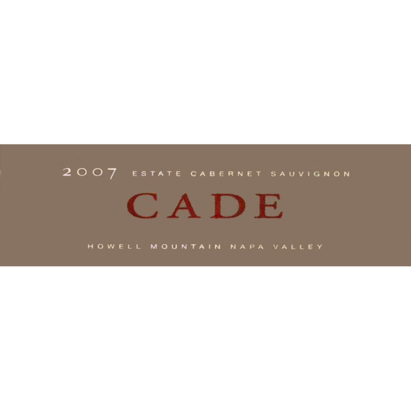 CADE Howell Mountain Estate Cabernet Sauvignon 2007 Front Label