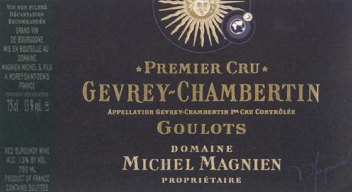 Michel Magnien Gevrey-Chambertin Goulots Premier Cru 2010 Front Label