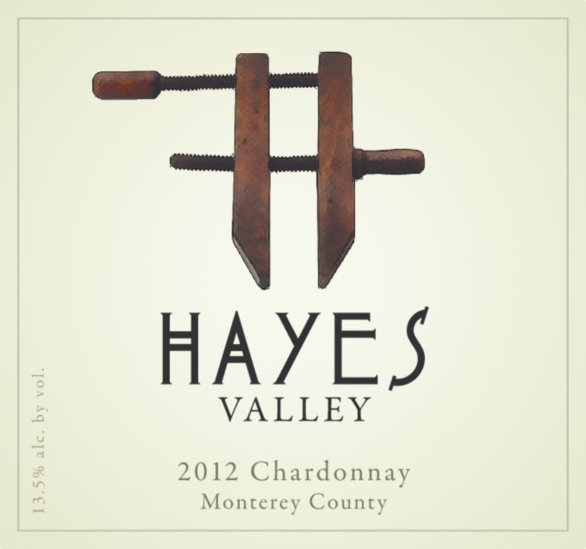 Hayes Valley Chardonnay 2012 Front Label