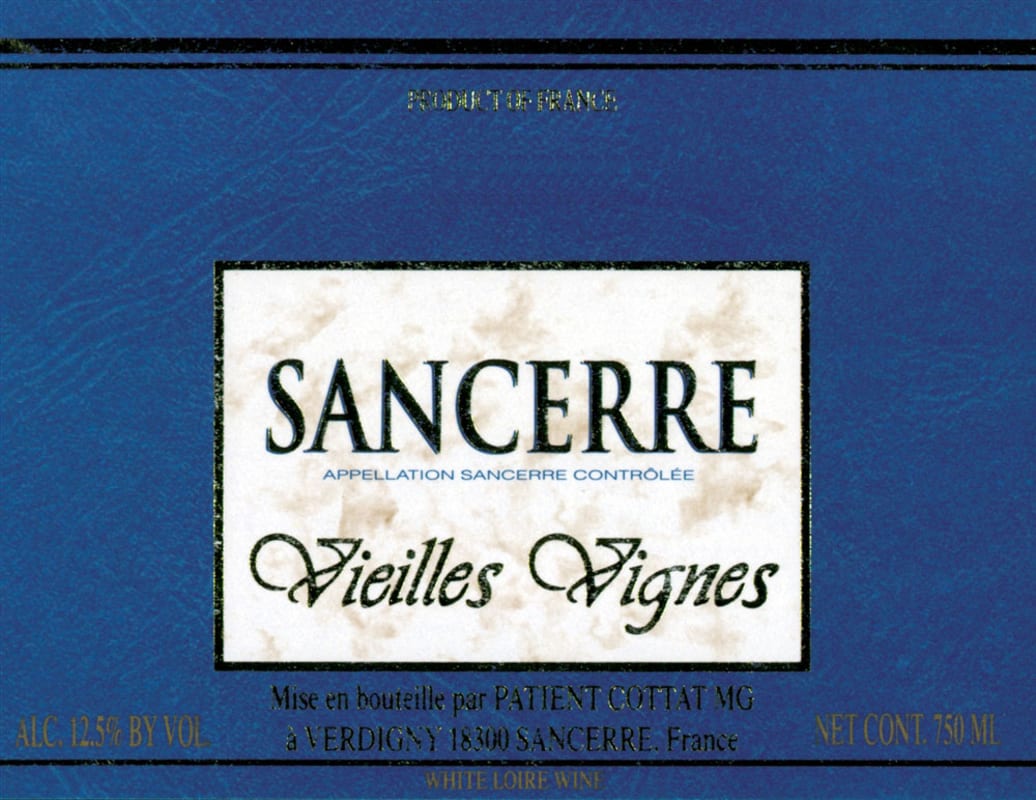 Patient Cottat Sancerre Vieilles Vignes 2009 Front Label