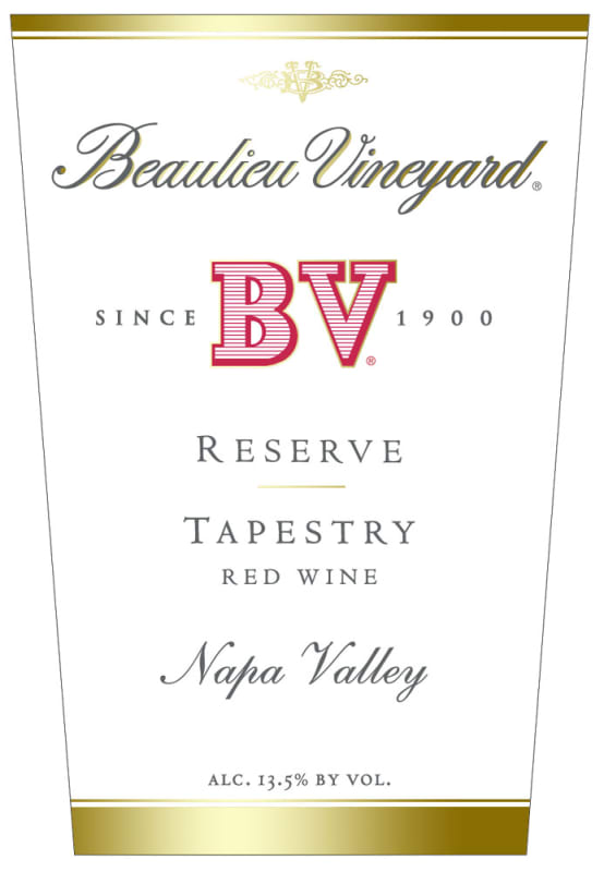 Beaulieu Vineyard Reserve Tapestry 2008 Front Label