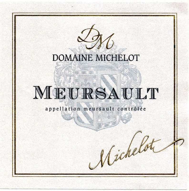 Domaine Michelot Meursault 2010 Front Label