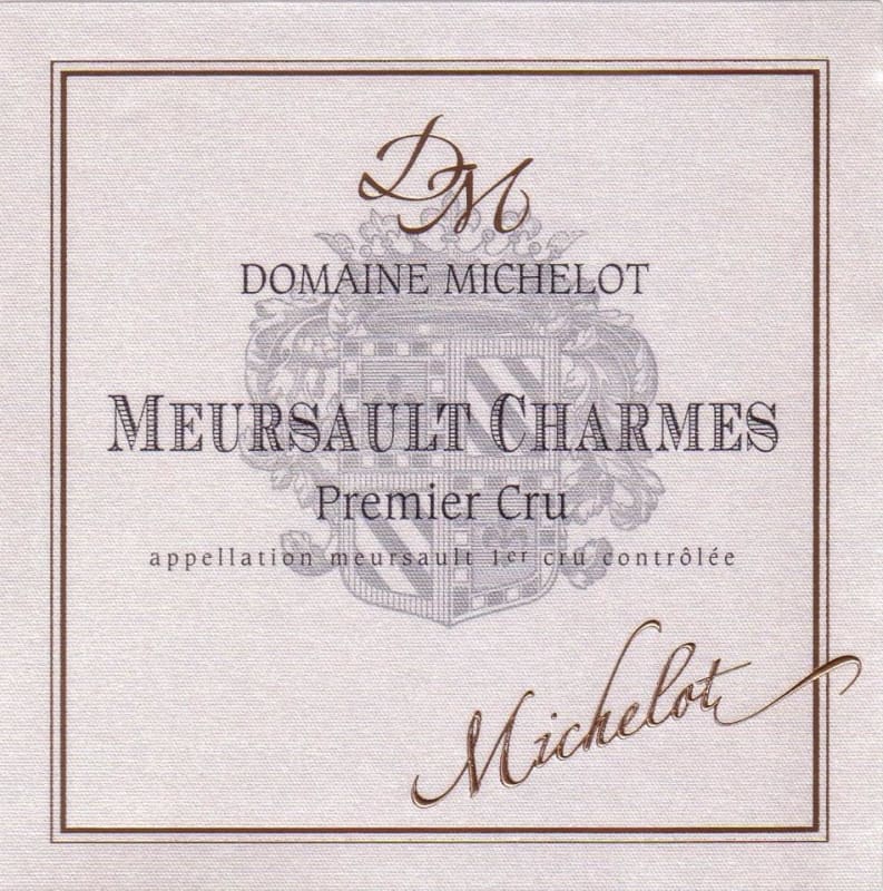 Domaine Michelot Meursault Charmes Premier Cru 2007 Front Label