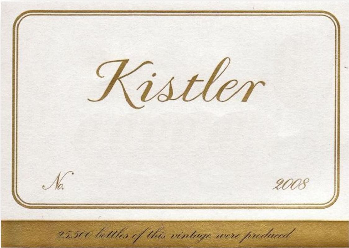 Kistler Vineyards Hyde Vineyard Chardonnay 2008 Front Label