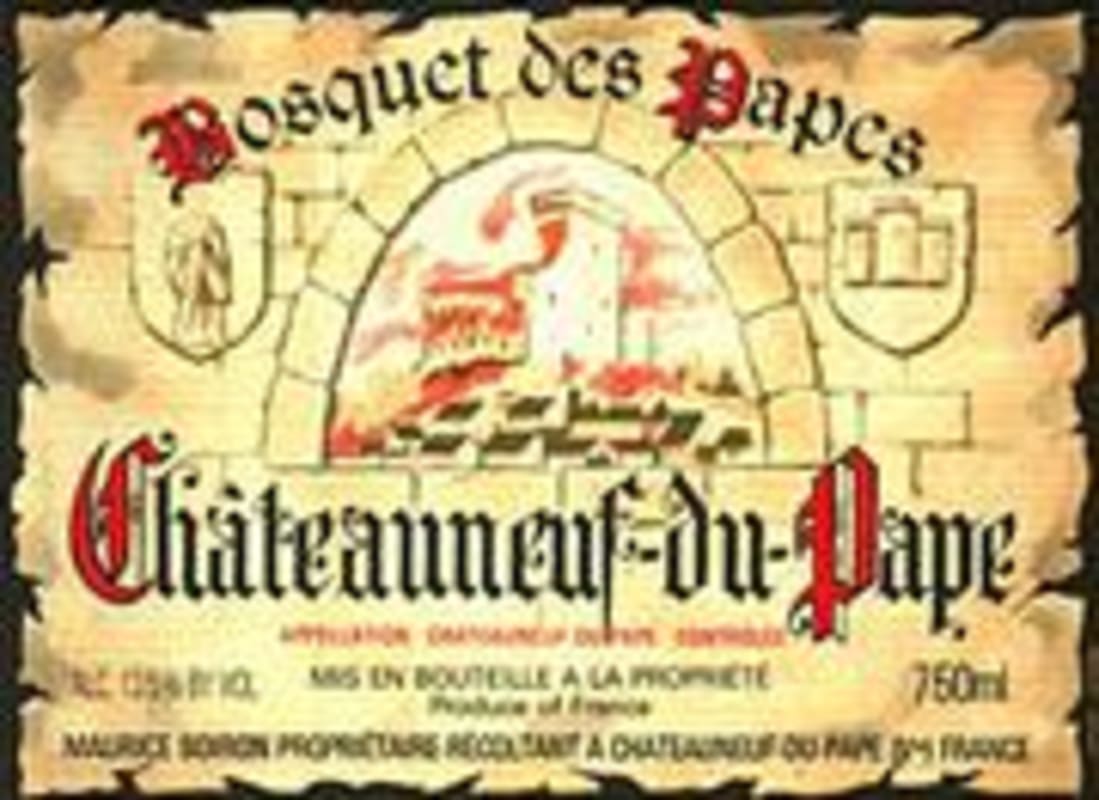Bosquet des Papes Chateauneuf-du-Pape Tradition 1995 Front Label