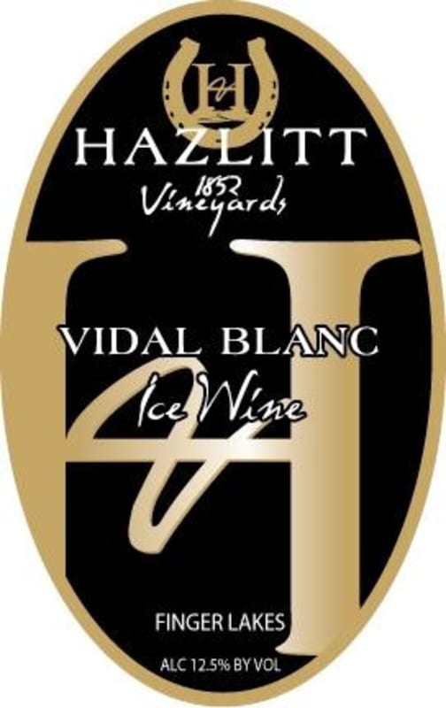 Hazlitt 1852 Vineyards Vidal Blanc Ice Wine 2010 Front Label