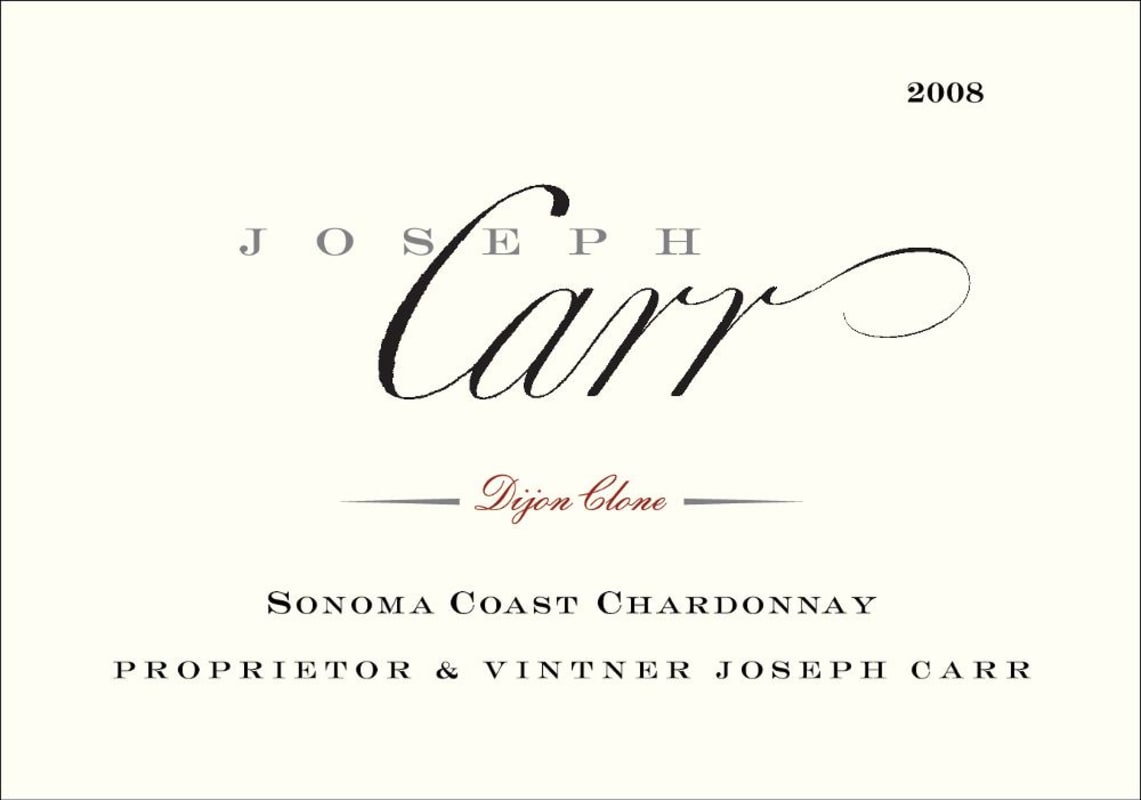 Joseph Carr Chardonnay 2008 Front Label