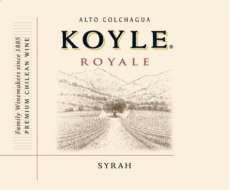 Koyle Royale Syrah 2008 Front Label