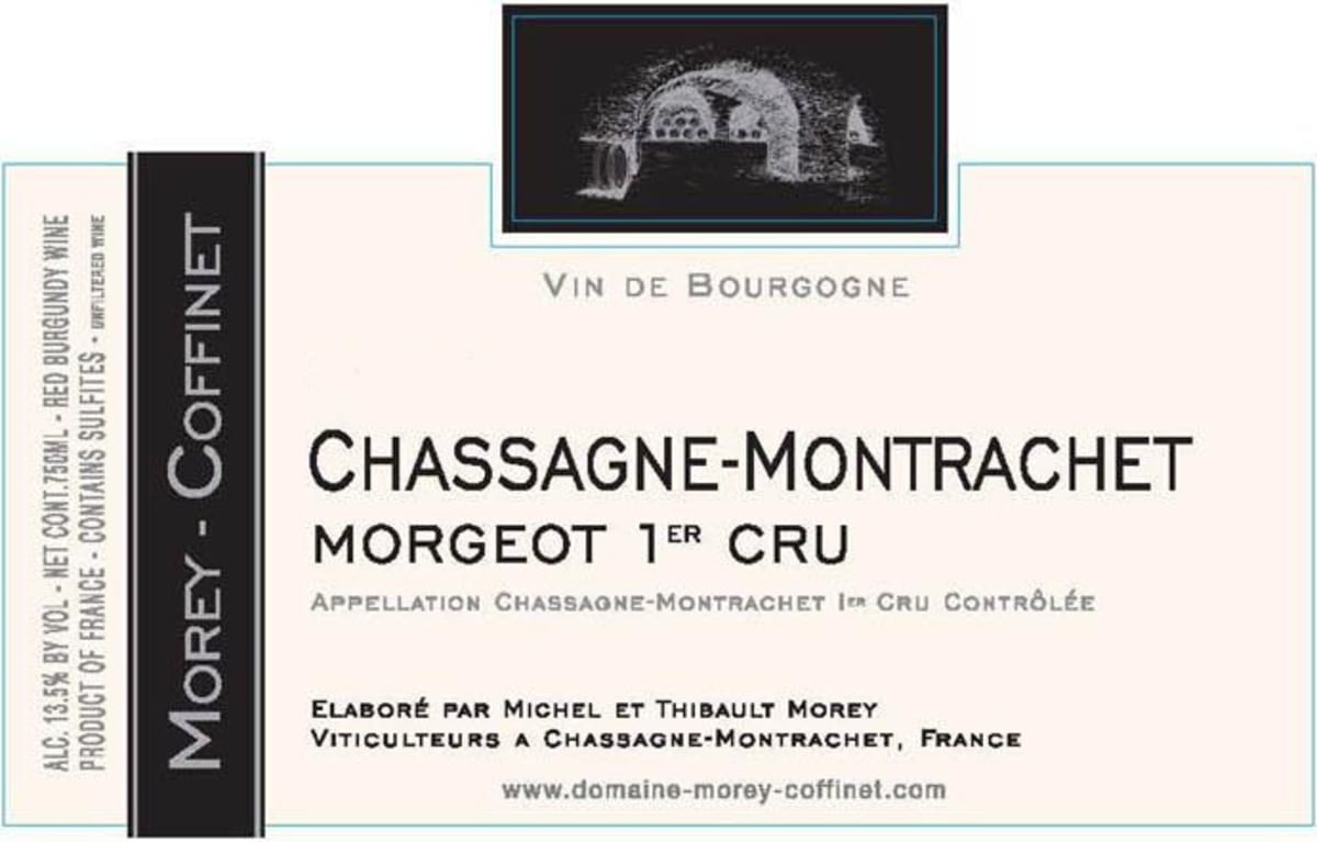 Morey-Coffinet Chassagne Montrachet Morgeot Premier Cru 2009 Front Label