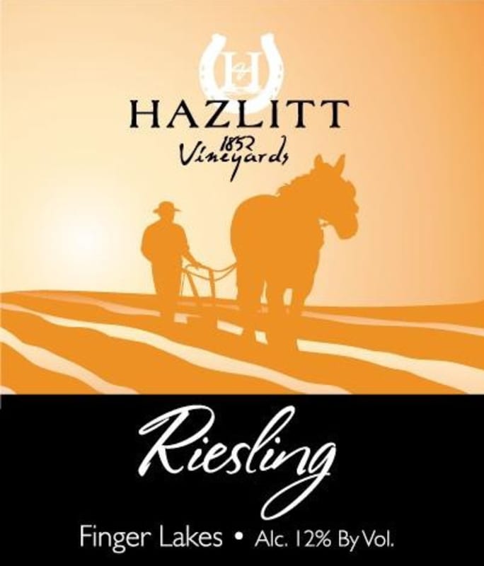Hazlitt 1852 Vineyards Riesling 2012 Front Label