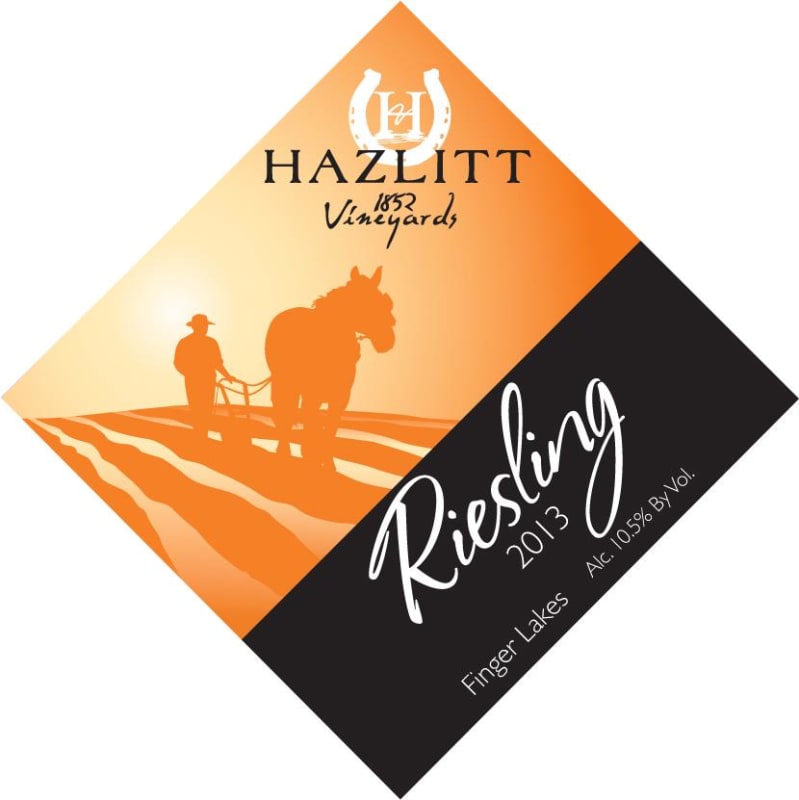 Hazlitt 1852 Vineyards Riesling 2013 Front Label