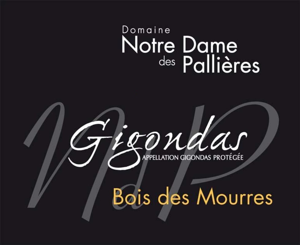 Notre Dame des Pallieres Gigondas Bois des Mourres 2011 Front Label