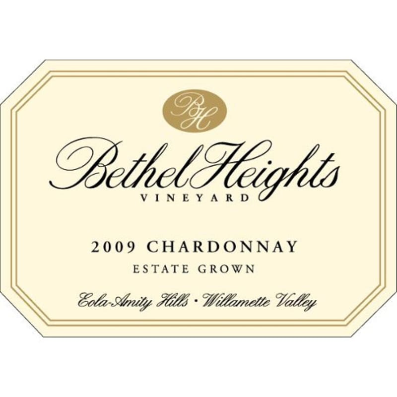 Bethel Heights Estate Grown Chardonnay 2009 Front Label