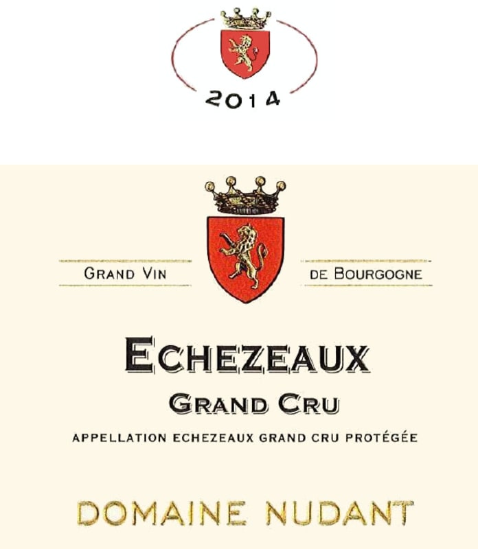 Domaine Nudant Echezeaux Grand Cru 2014 Front Label