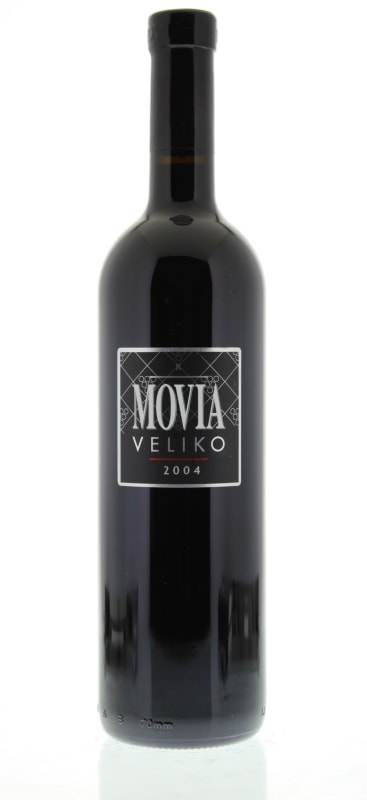 Movia Veliko Rosso 2004 Front Bottle Shot