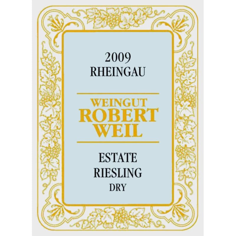 Robert Weil Estate Riesling Dry 2009 Front Label