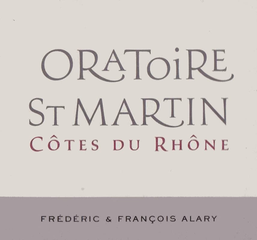 Dom. Oratoire St Martin Cotes du Rhone 2012 Front Label