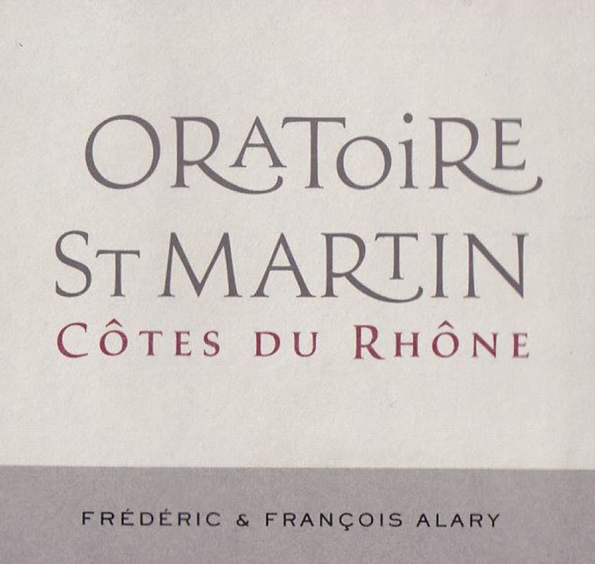 Dom. Oratoire St Martin Cotes du Rhone 2010 Front Label