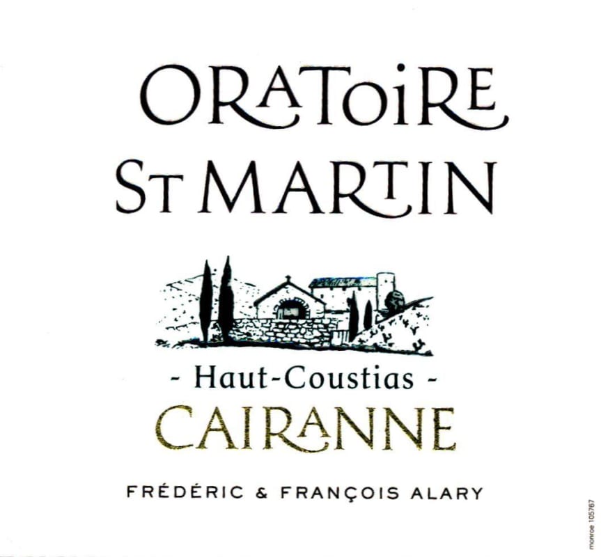 Dom. Oratoire St Martin Cairanne Haut-Coustias Blanc 2014 Front Label