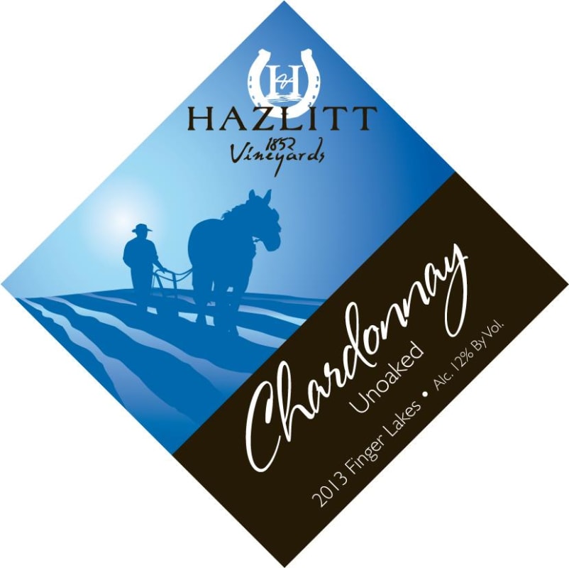 Hazlitt 1852 Vineyards Unoaked Chardonnay 2013 Front Label