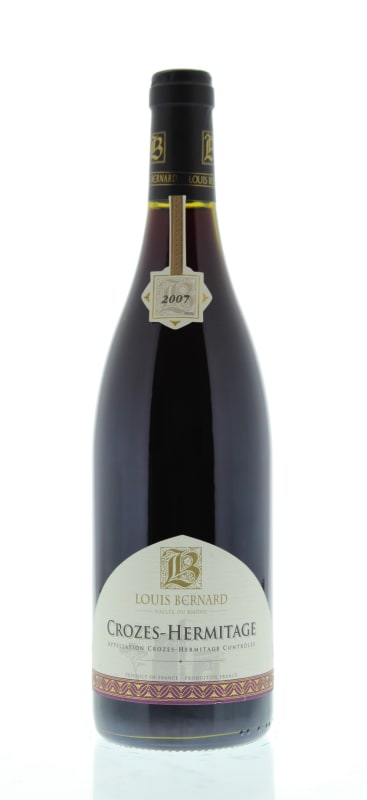 Louis Bernard Crozes Hermitage 2007 Front Bottle Shot