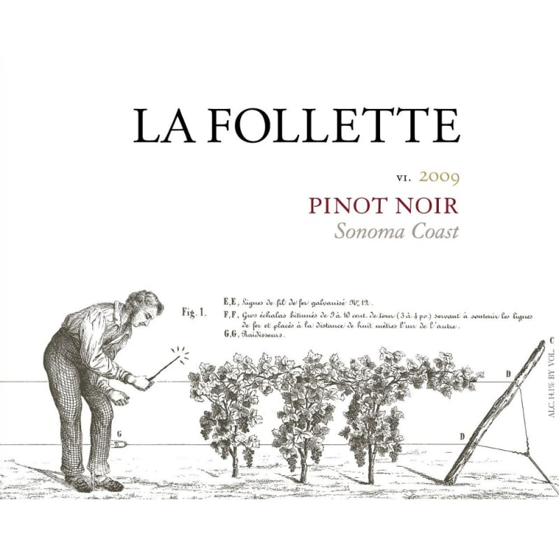 La Follette Sonoma Coast Pinot Noir 2009 Front Label