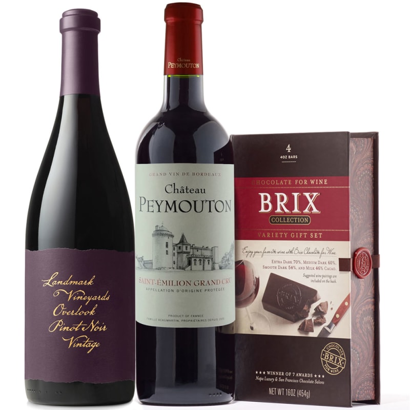 90+ Point Red Wine & BRIX Chocolate Gift Set Gift Product Image
