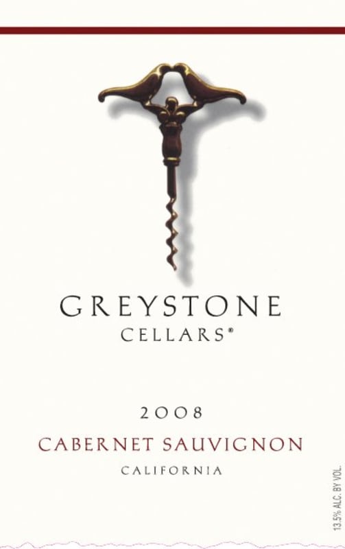 Greystone Cellars Cabernet Sauvignon 2008 Front Label