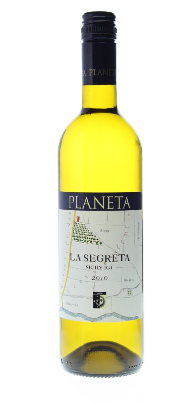 Planeta La Segreta Bianco 2010 Front Bottle Shot