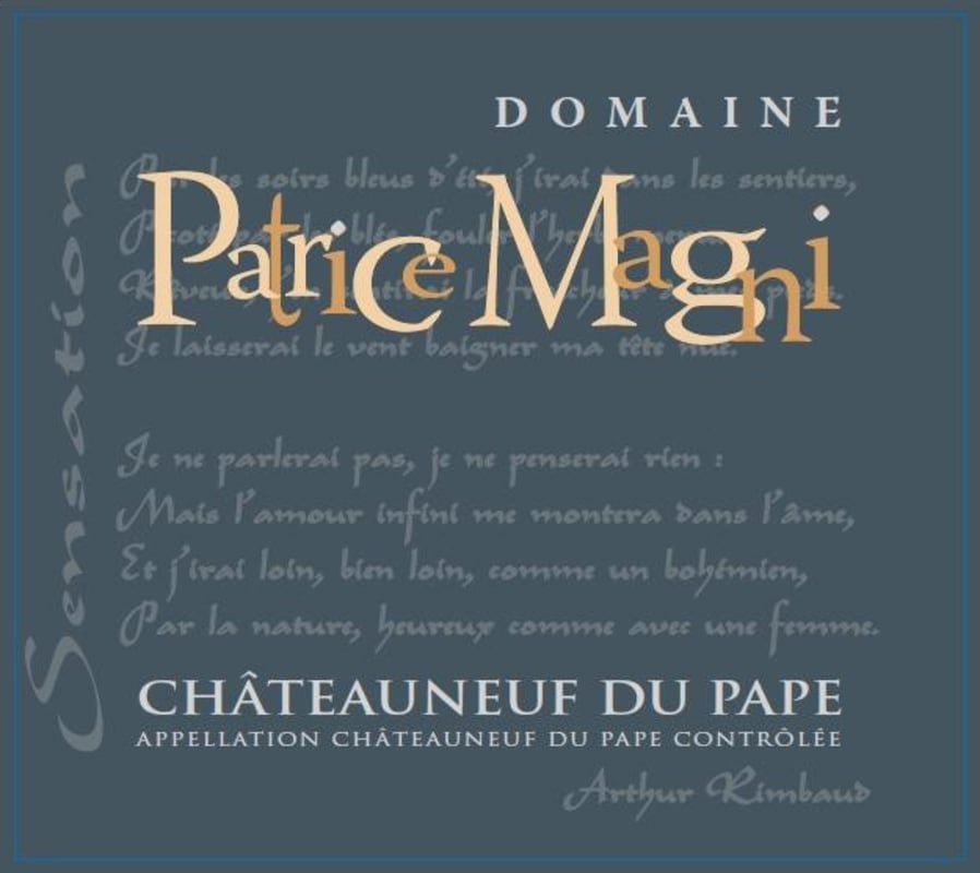 Domaine Patrice Magni Chateauneuf-du-Pape Blanc 2015 Front Label