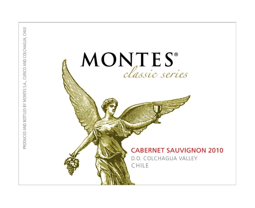 Montes Classic Series Cabernet Sauvignon 2010 Front Label