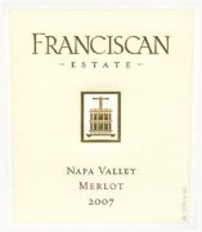 Franciscan Estate Merlot 2007 Front Label