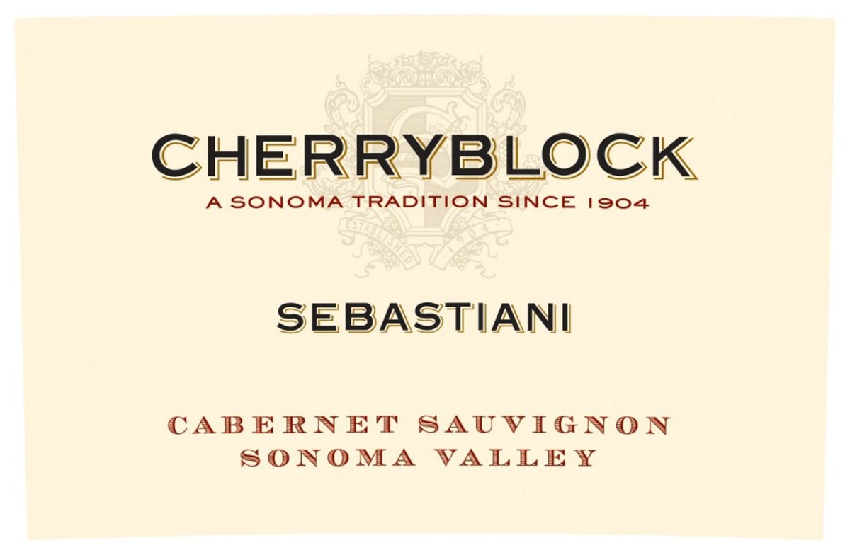 Sebastiani Cherryblock Cabernet Sauvignon 2008 Front Label