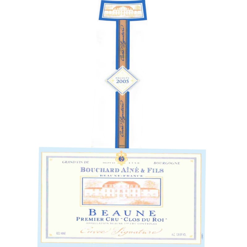 Bouchard Aine & Fils Beaune Clos du Roi Cuvee Signature 2005 Front Label