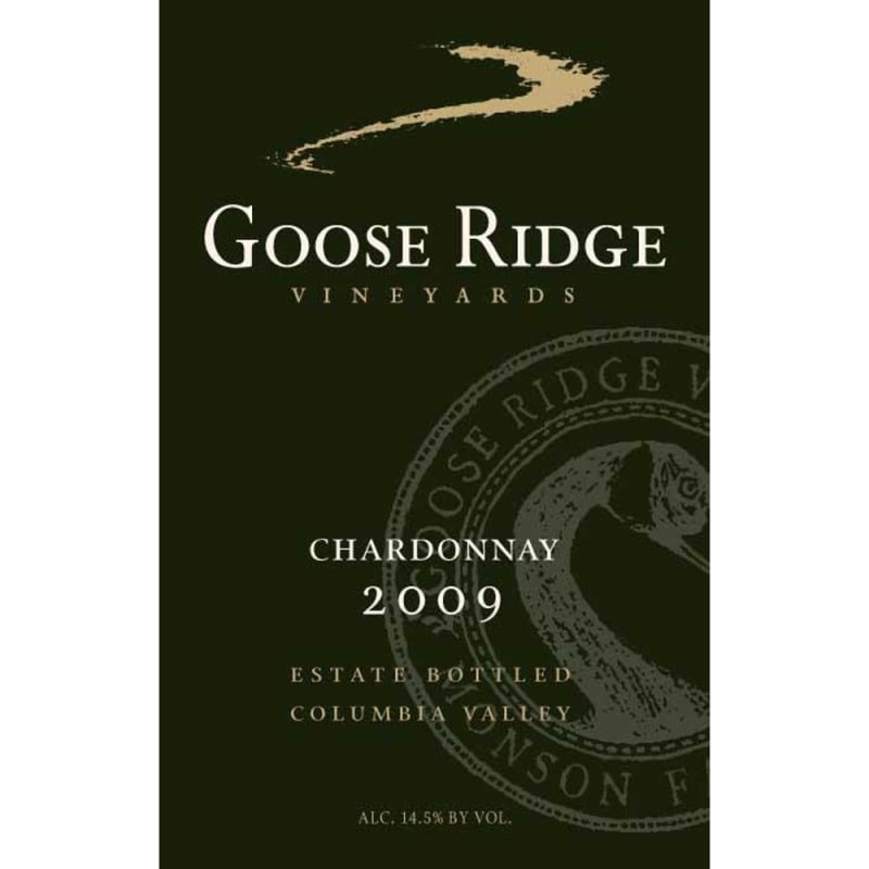 Goose Ridge Chardonnay 2009 Front Label