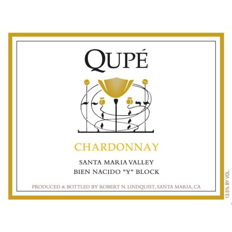 Qupe Bien Nacido Y Block Chardonnay 2010 Front Label