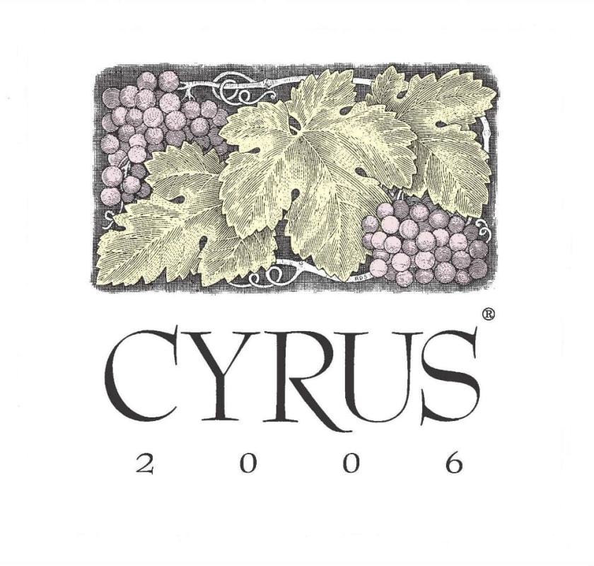 Alexander Valley Vineyards Cyrus 2006 Front Label