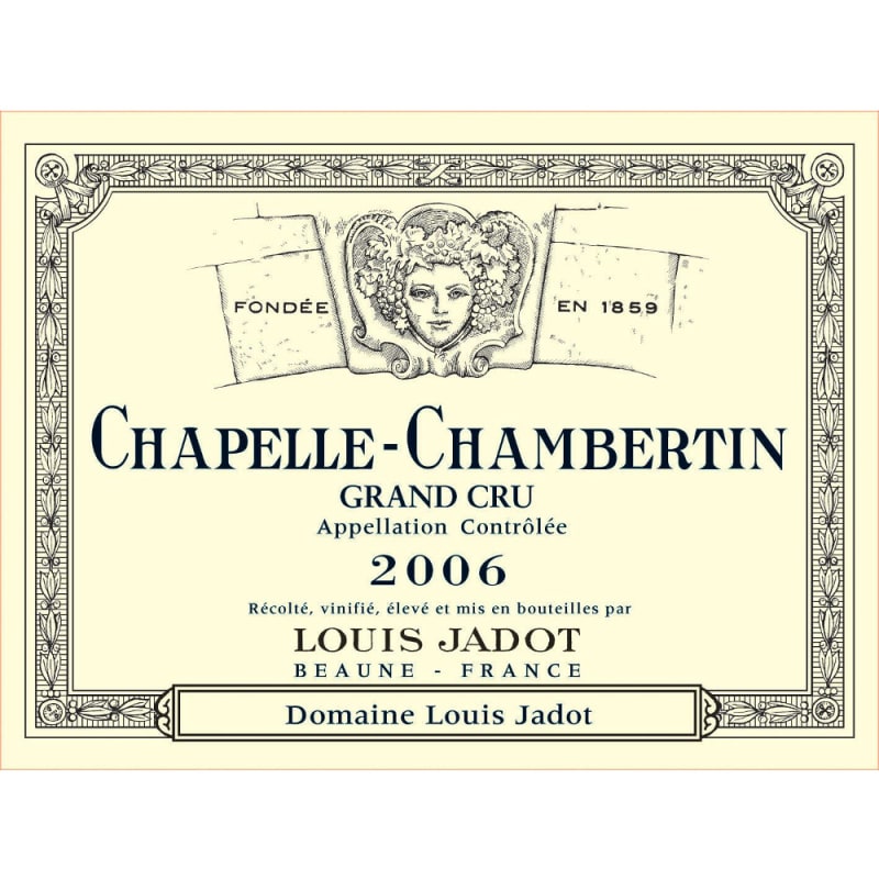 Louis Jadot Chapelle-Chambertin Grand Cru 2006 Front Label