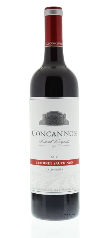Concannon Selected Vineyards Cabernet Sauvignon 2010 Front Bottle Shot