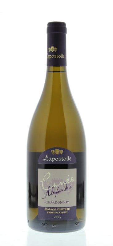 Lapostolle Cuvee Alexandre Chardonnay 2009 Front Bottle Shot