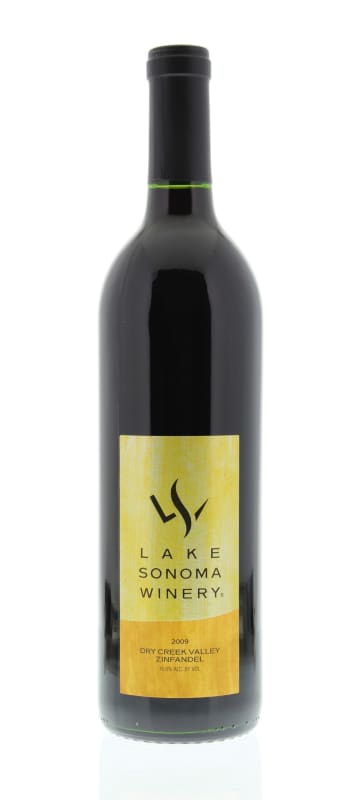 Lake Sonoma Winery Dry Creek Valley Zinfandel 2009 Front Bottle Shot