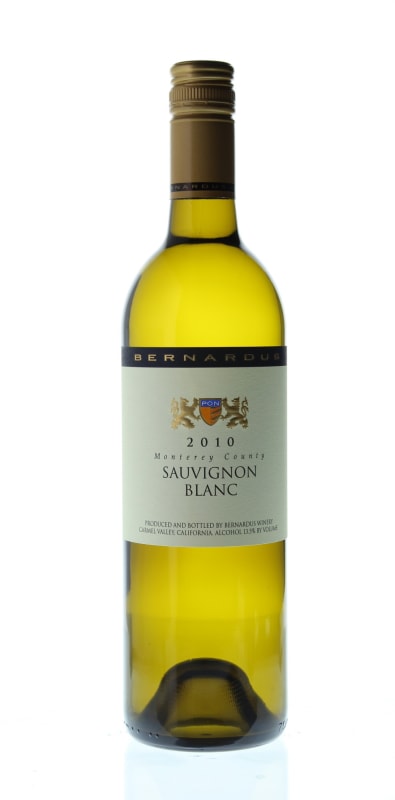 Bernardus Monterey County Sauvignon Blanc 2010 Front Bottle Shot