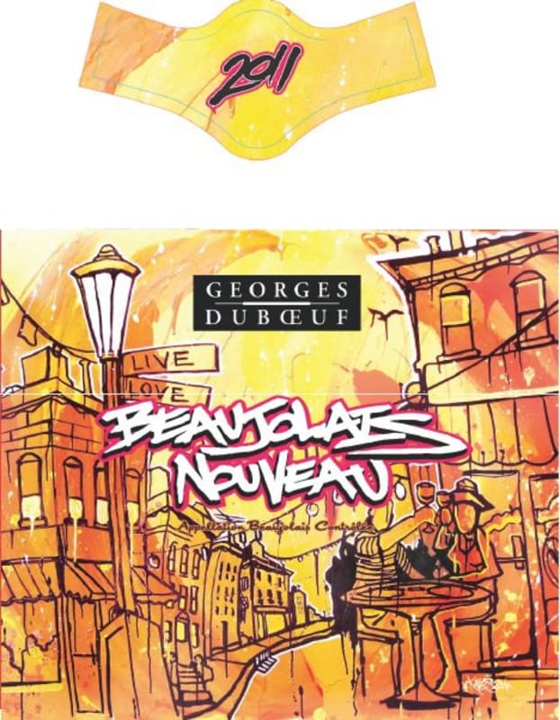 Duboeuf Beaujolais Nouveau 2011 Front Label