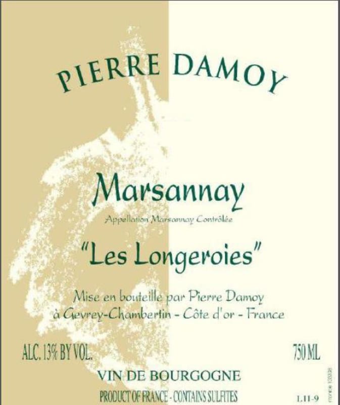 Pierre Damoy Marsannay Les Longeroies 2013 Front Label