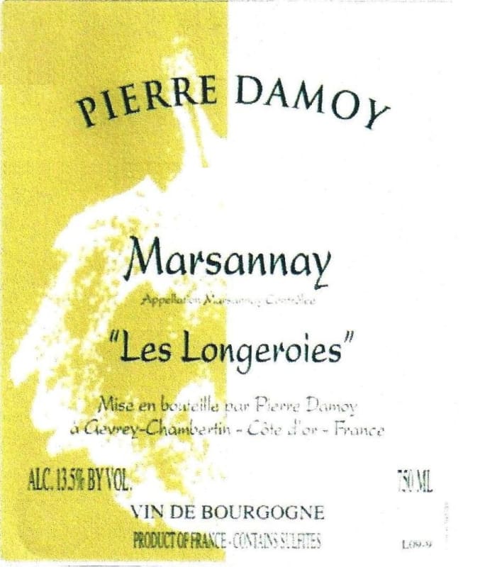 Pierre Damoy Marsannay Les Longeroies 2010 Front Label