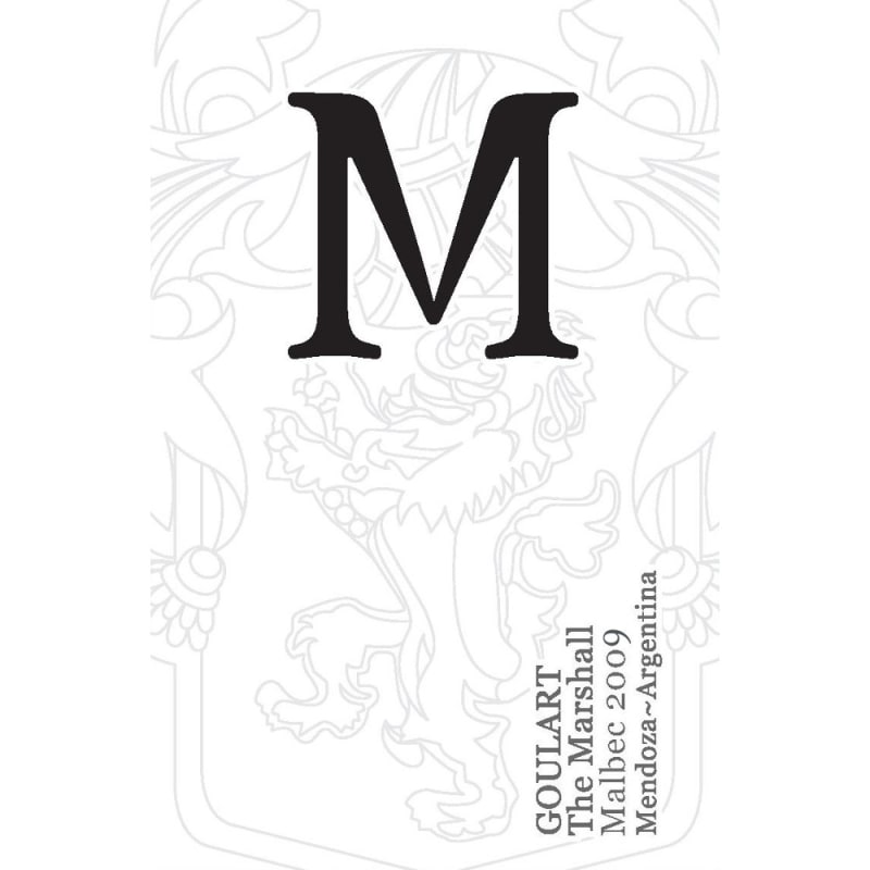 Bodega Goulart The Marshall Malbec 2009 Front Label