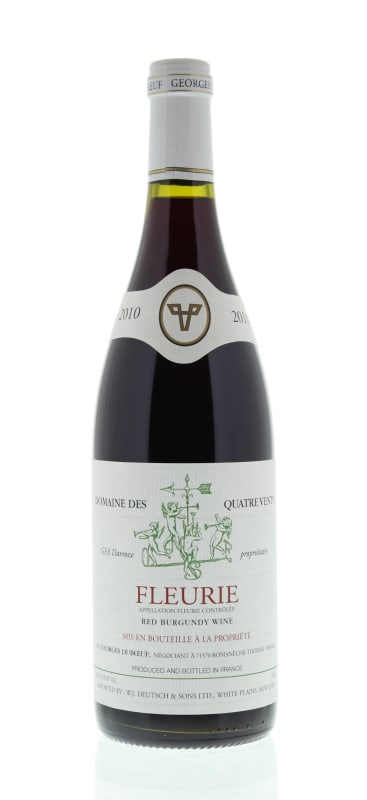 Duboeuf Fleurie Domaine des Quatre Vents 2010 Front Bottle Shot