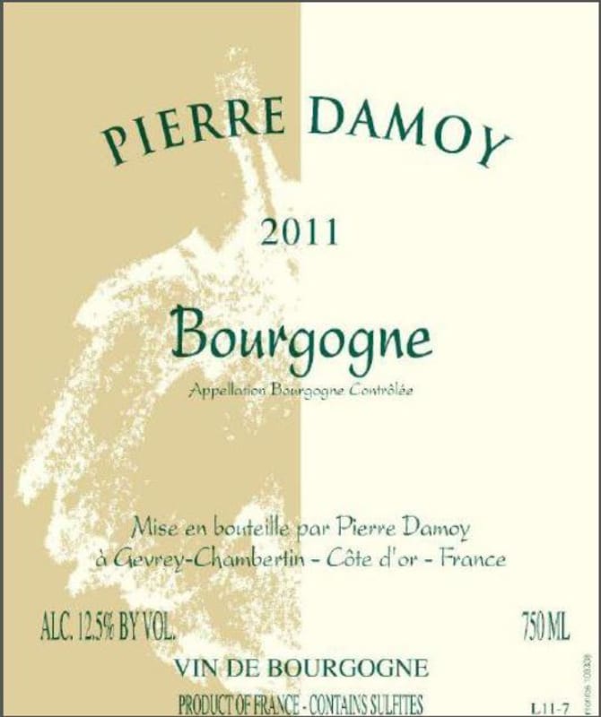Pierre Damoy Bourgogne Pinot Noir 2011 Front Label