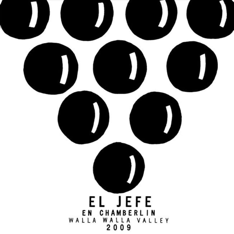 K Vintners El Jefe 2009 Front Label